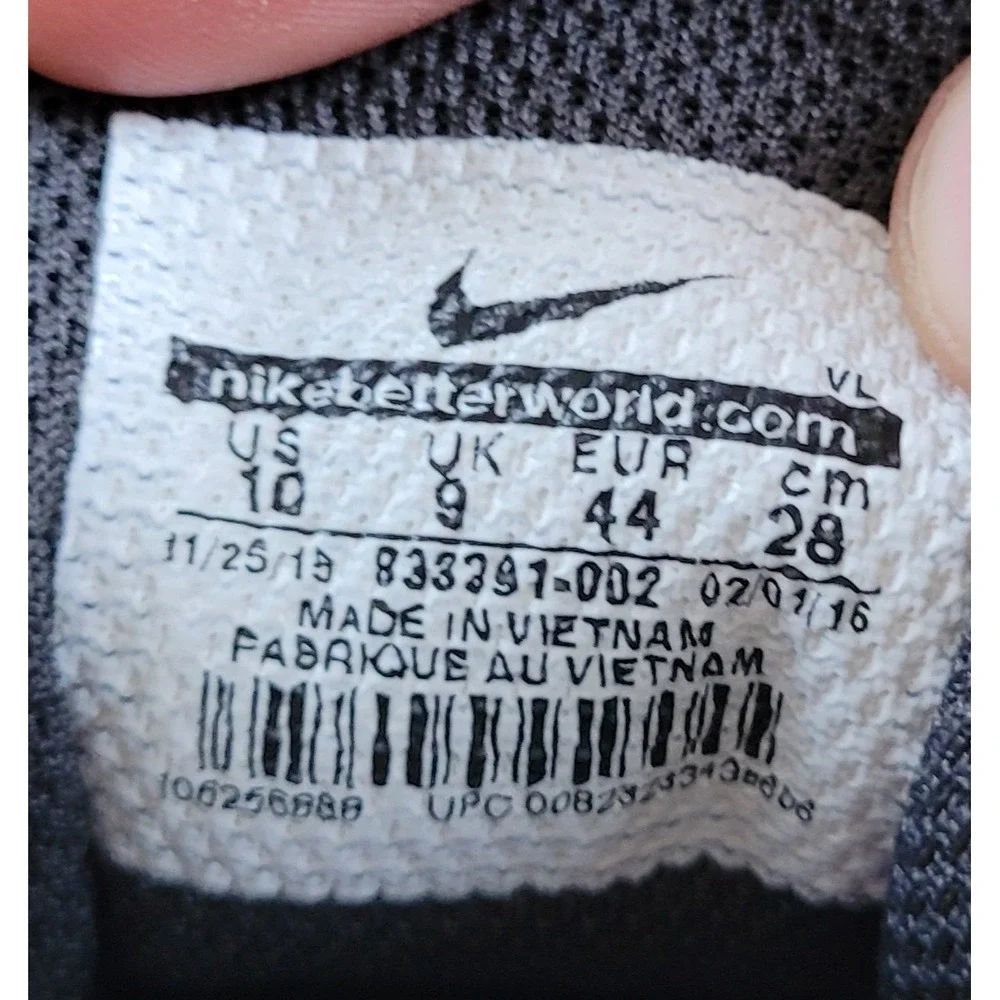 Nike Mens Vapor Shark 2 Cleats Size 10 Black Silver Football Athletic Shoes - Picture 10 of 14